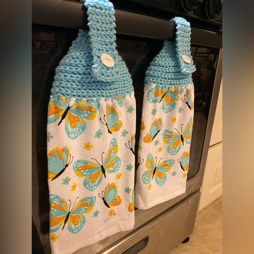 crochet towels handmade with love